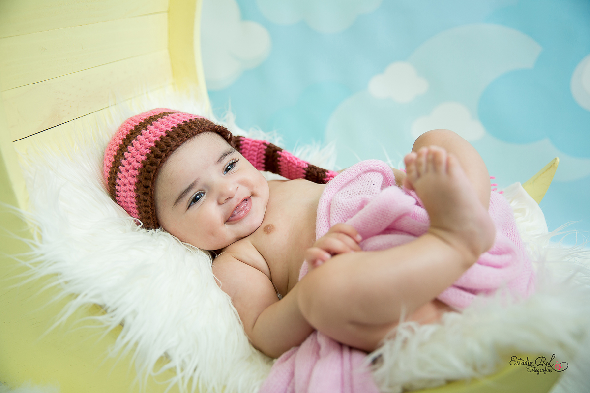 Ensaio de acompanhamento de 3 meses Alice Vitória