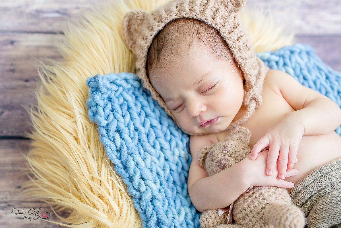 Ensaio recém nascido (newborn) ursinho