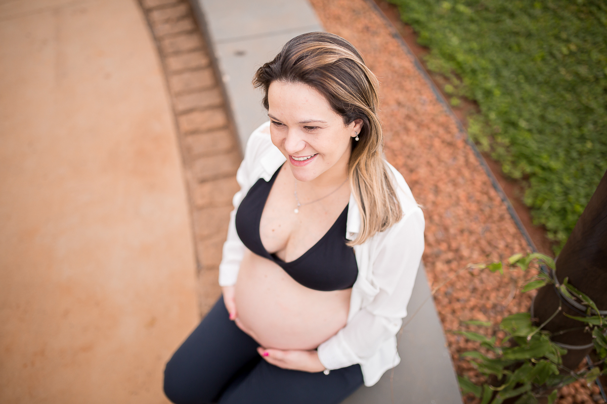 Ensaio gestante no condomínio Vila dos Ingleses