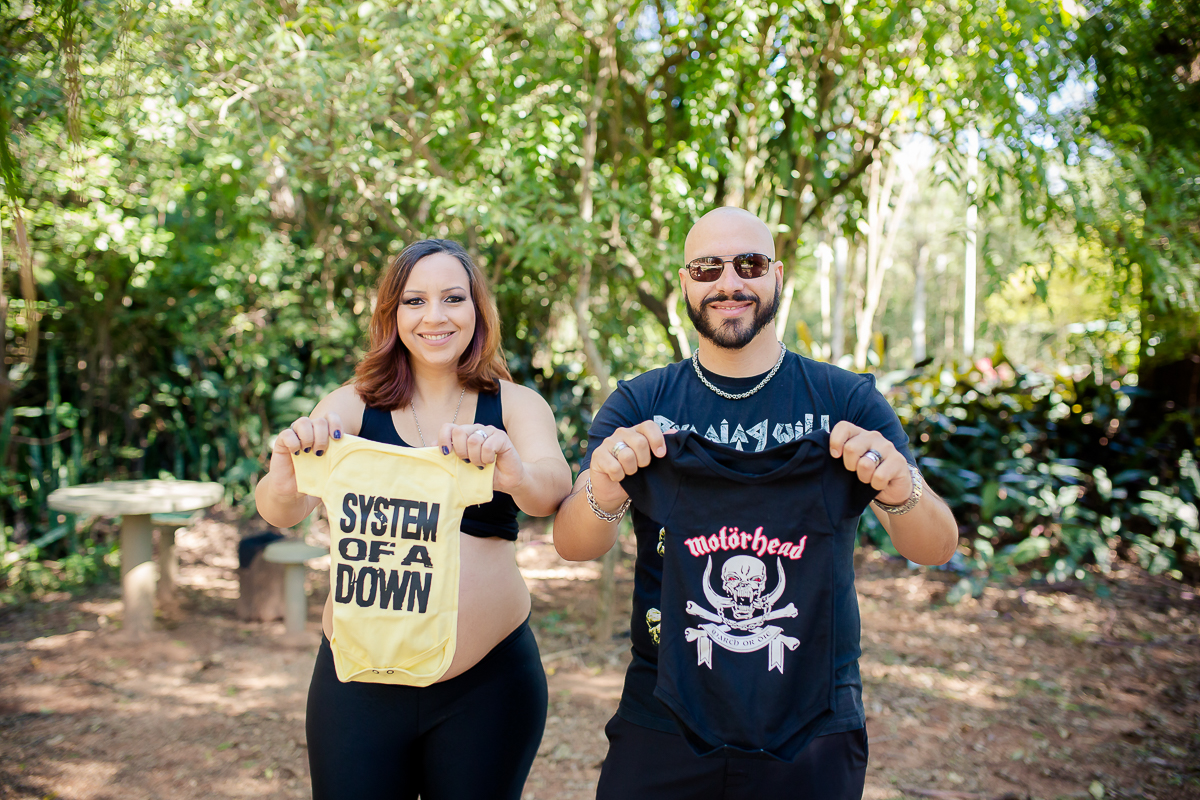 Sessão gestante papais roqueiros