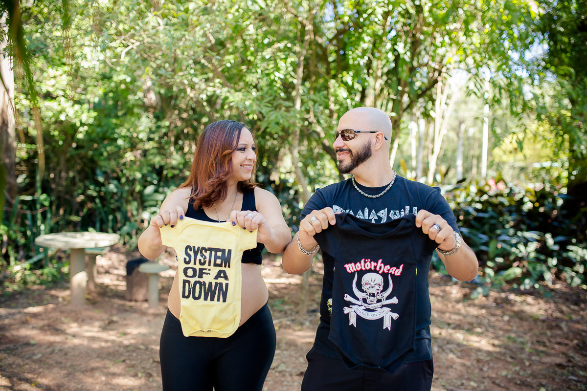 Sessão gestante papais roqueiros