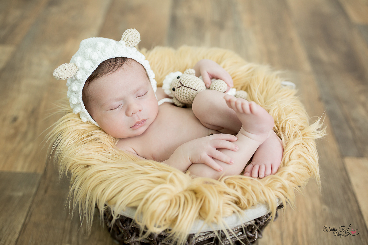 ensaio newborn do Kauã ovelhinha