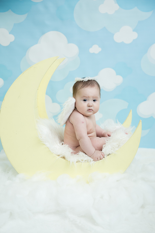 sessão seis meses yanne acompanhamento trimestral anjinho na lua