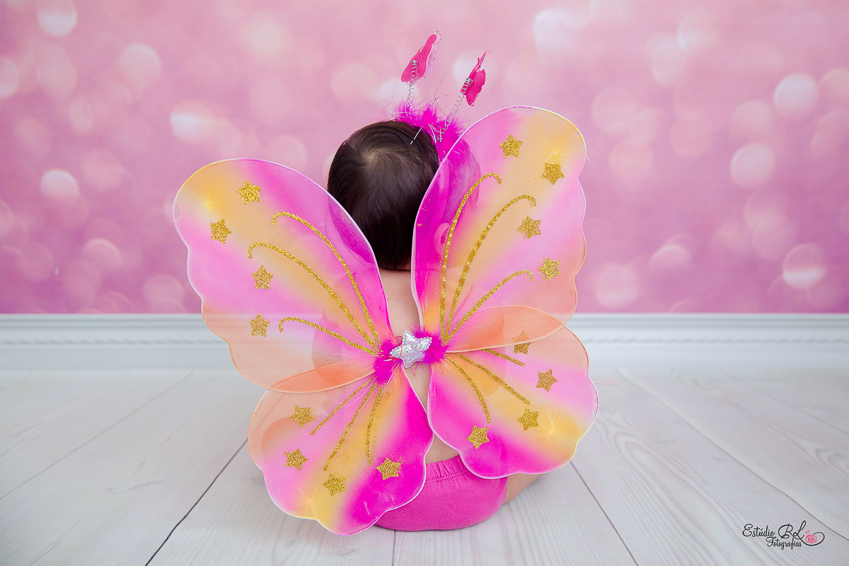Mirela 9 meses borboletinha linda