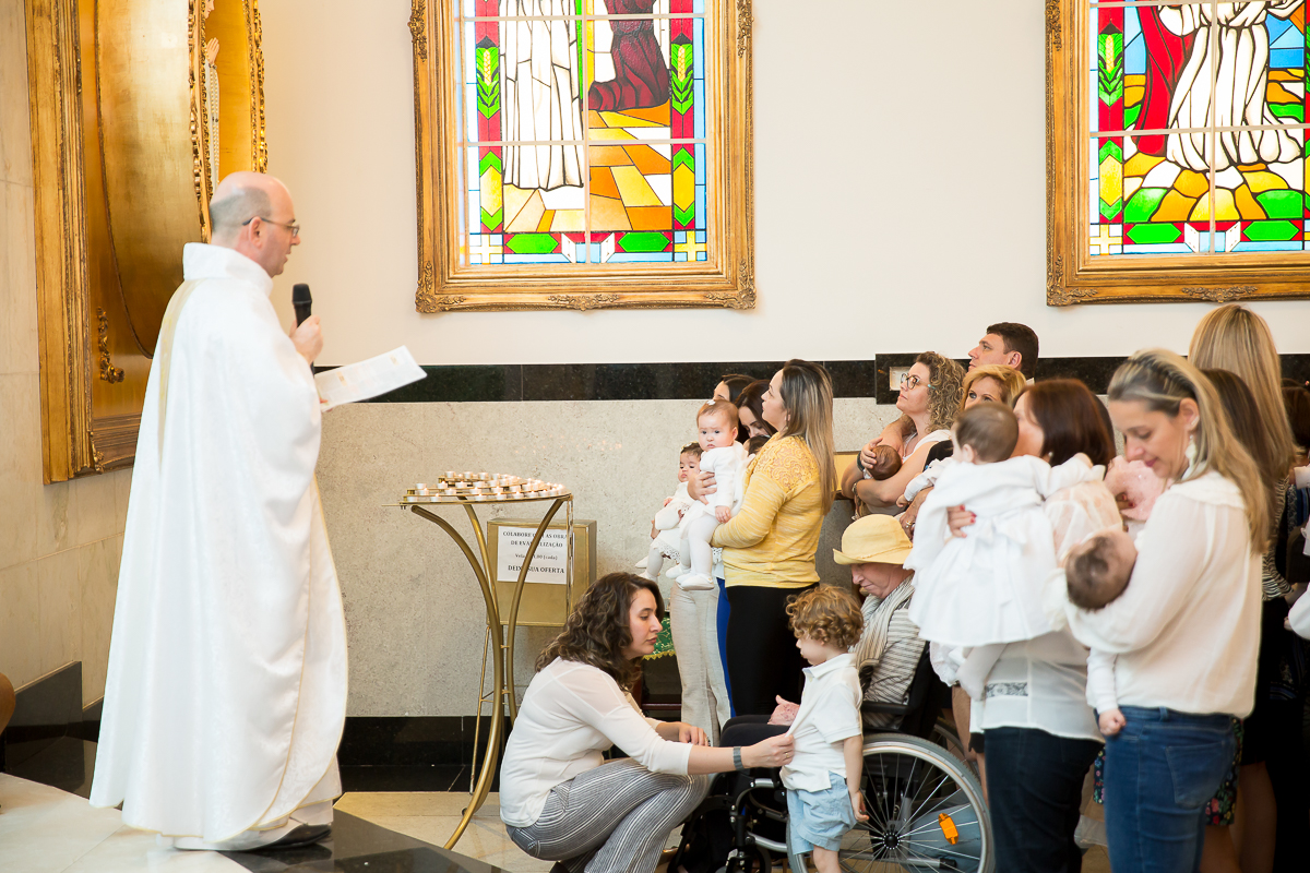 batizado da pequena Yanne foi realizado em na Igreja Nossa Senhora de Fatima