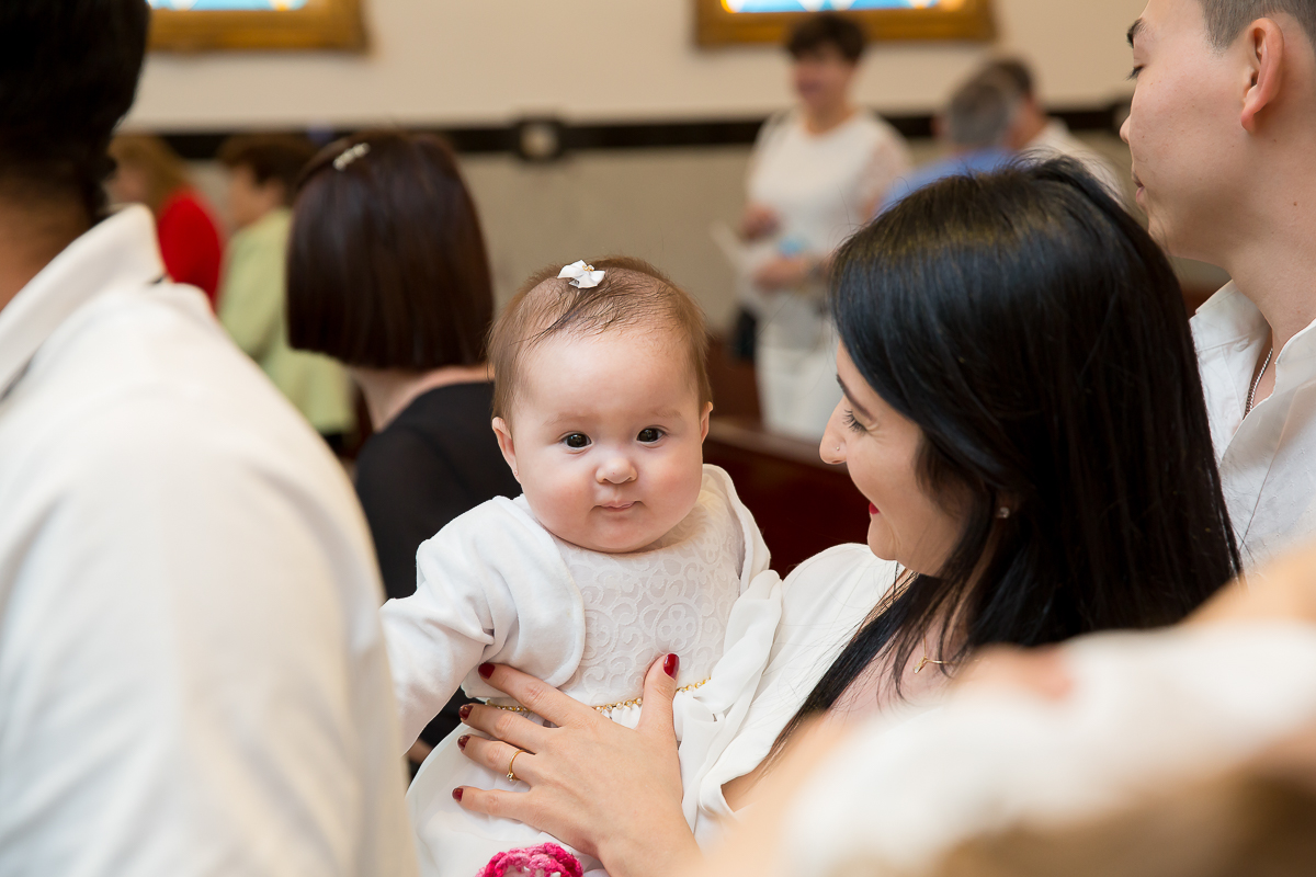 batizado da pequena Yanne foi realizado em na Igreja Nossa Senhora de Fatima