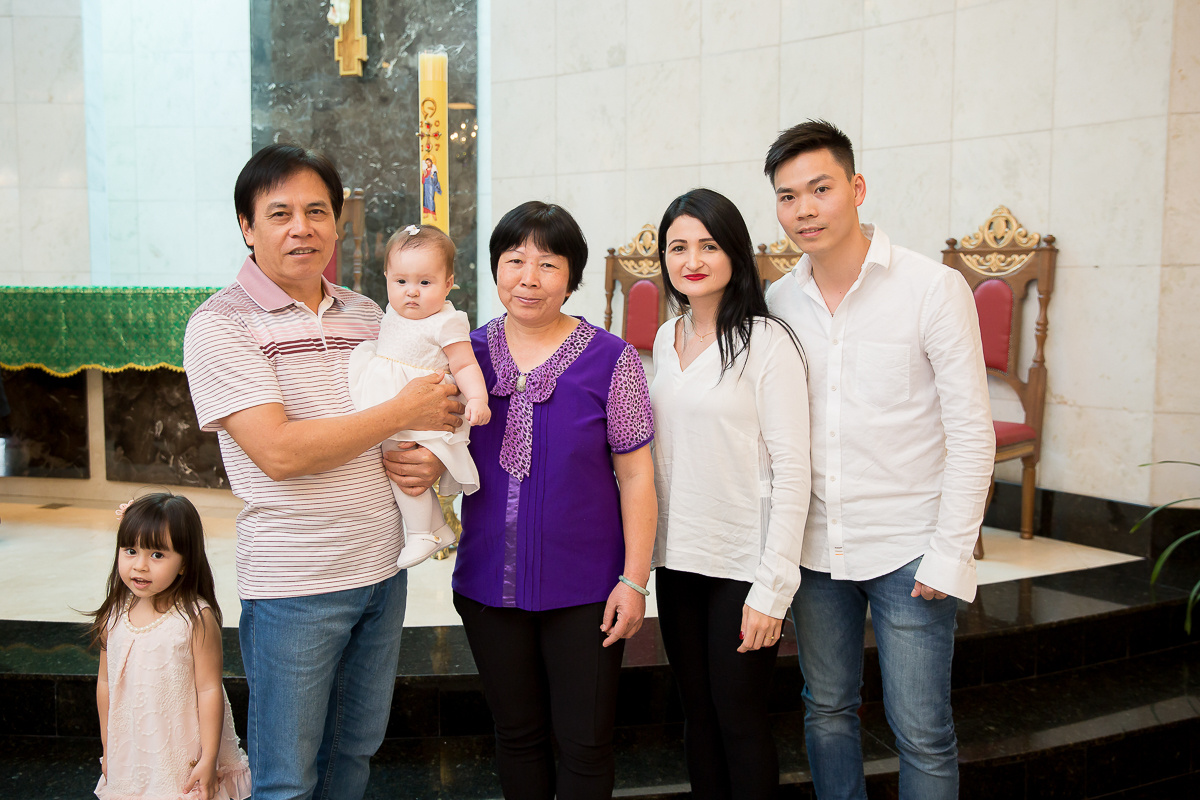 batizado da pequena Yanne foi realizado em na Igreja Nossa Senhora de Fatima