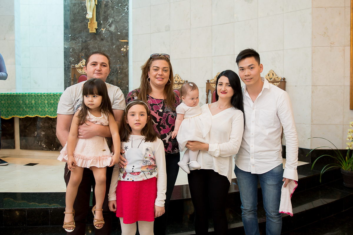 batizado da pequena Yanne foi realizado em na Igreja Nossa Senhora de Fatima