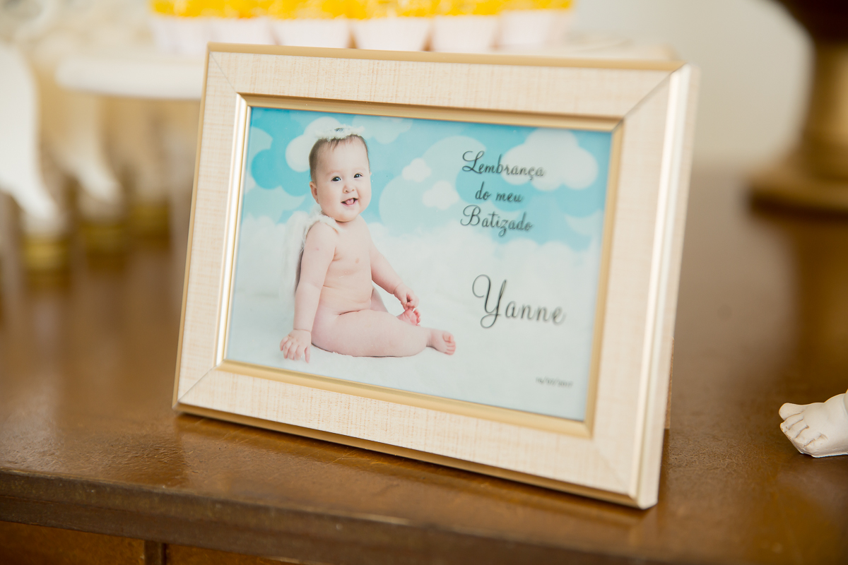 batizado da pequena Yanne foi realizado em na Igreja Nossa Senhora de Fatima