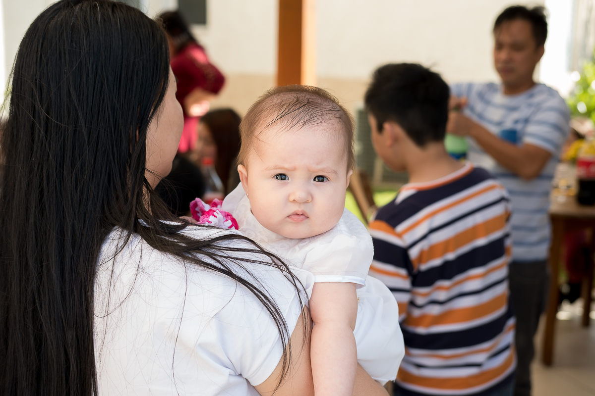 batizado da pequena Yanne foi realizado em na Igreja Nossa Senhora de Fatima
