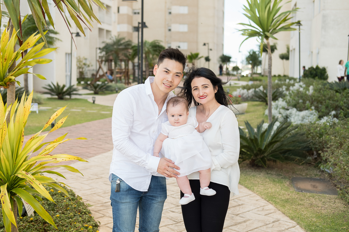 batizado da pequena Yanne foi realizado em na Igreja Nossa Senhora de Fatima