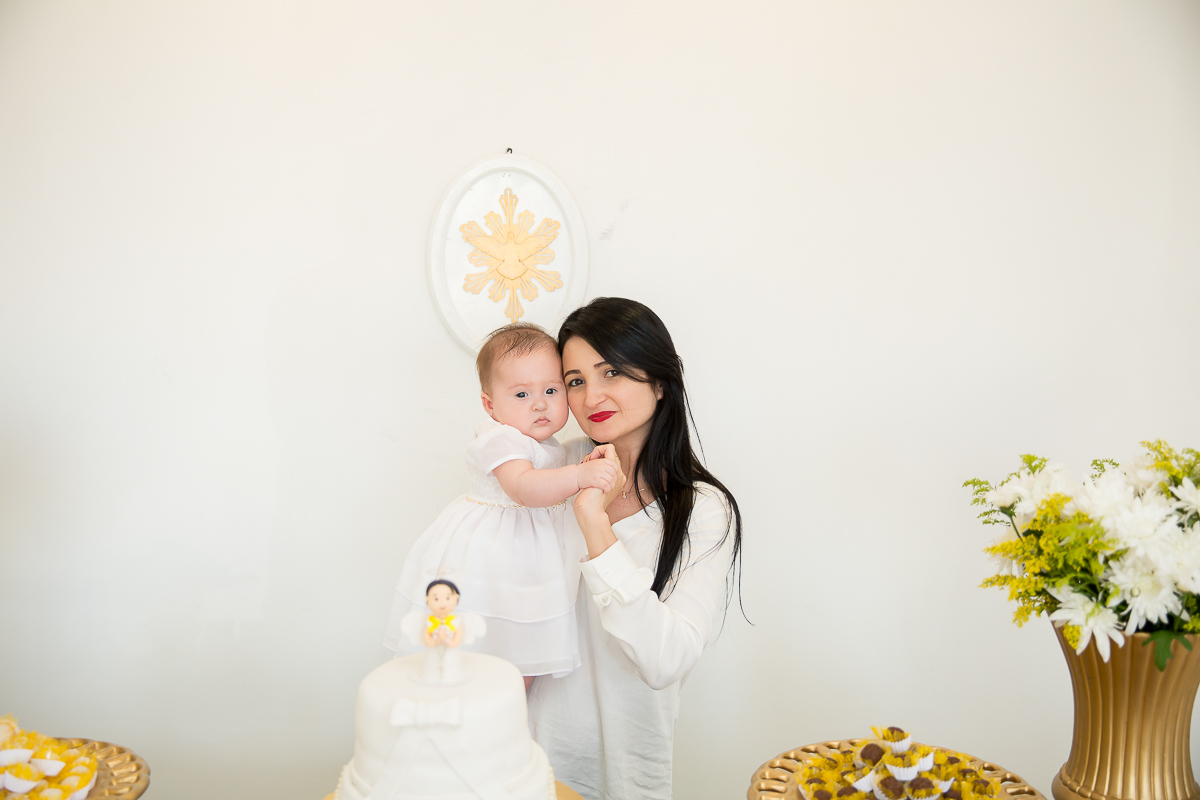 batizado da pequena Yanne foi realizado em na Igreja Nossa Senhora de Fatima