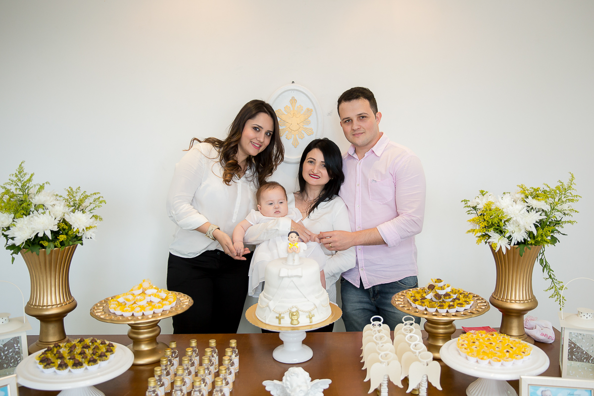 batizado da pequena Yanne foi realizado em na Igreja Nossa Senhora de Fatima