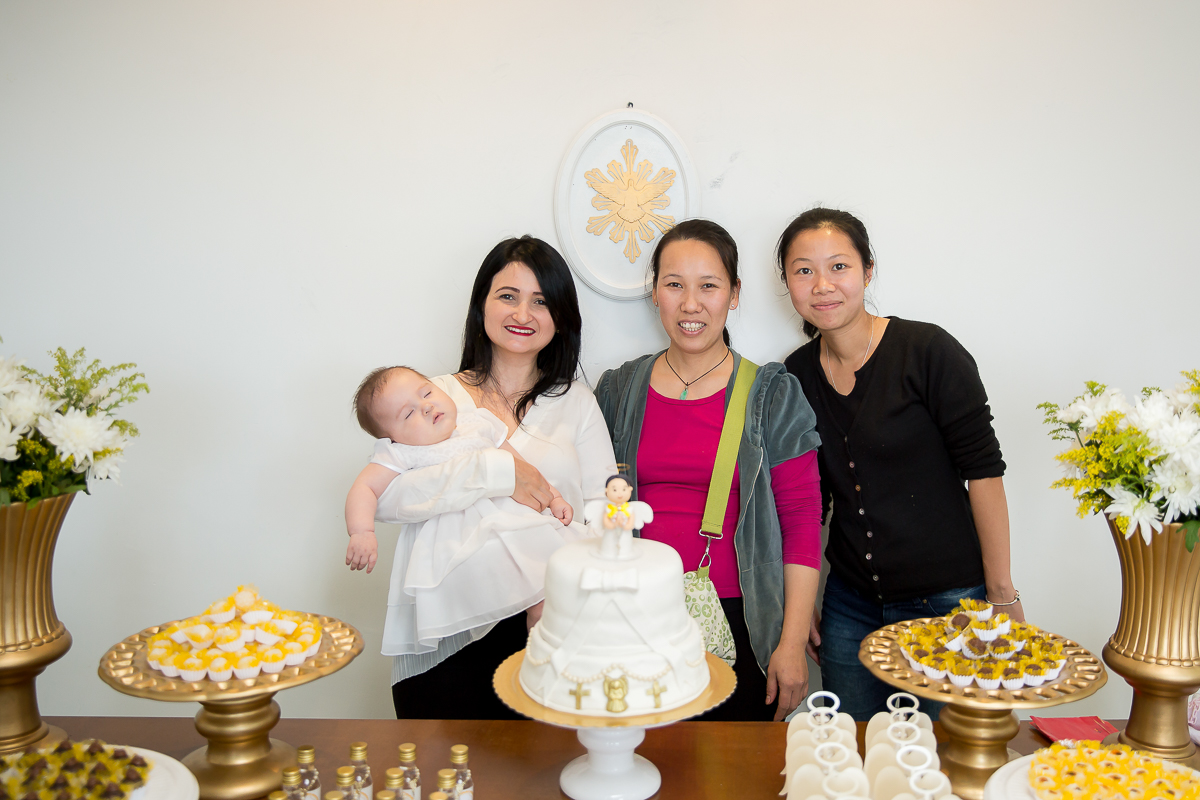 batizado da pequena Yanne foi realizado em na Igreja Nossa Senhora de Fatima