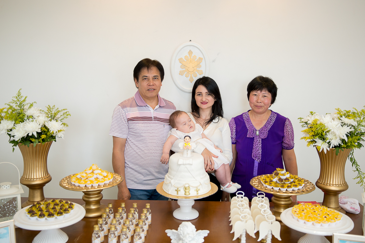 batizado da pequena Yanne foi realizado em na Igreja Nossa Senhora de Fatima