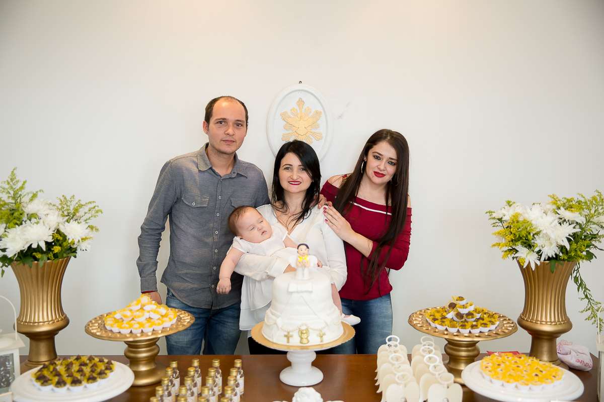 batizado da pequena Yanne foi realizado em na Igreja Nossa Senhora de Fatima