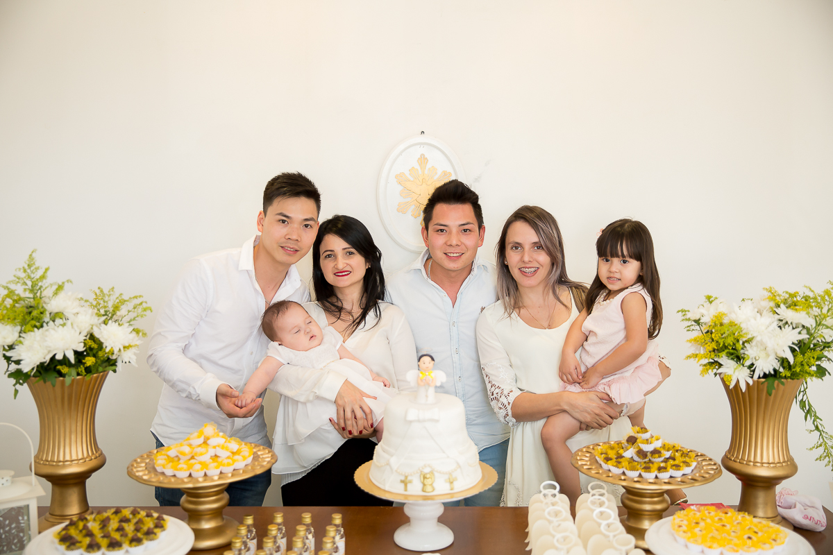 batizado da pequena Yanne foi realizado em na Igreja Nossa Senhora de Fatima