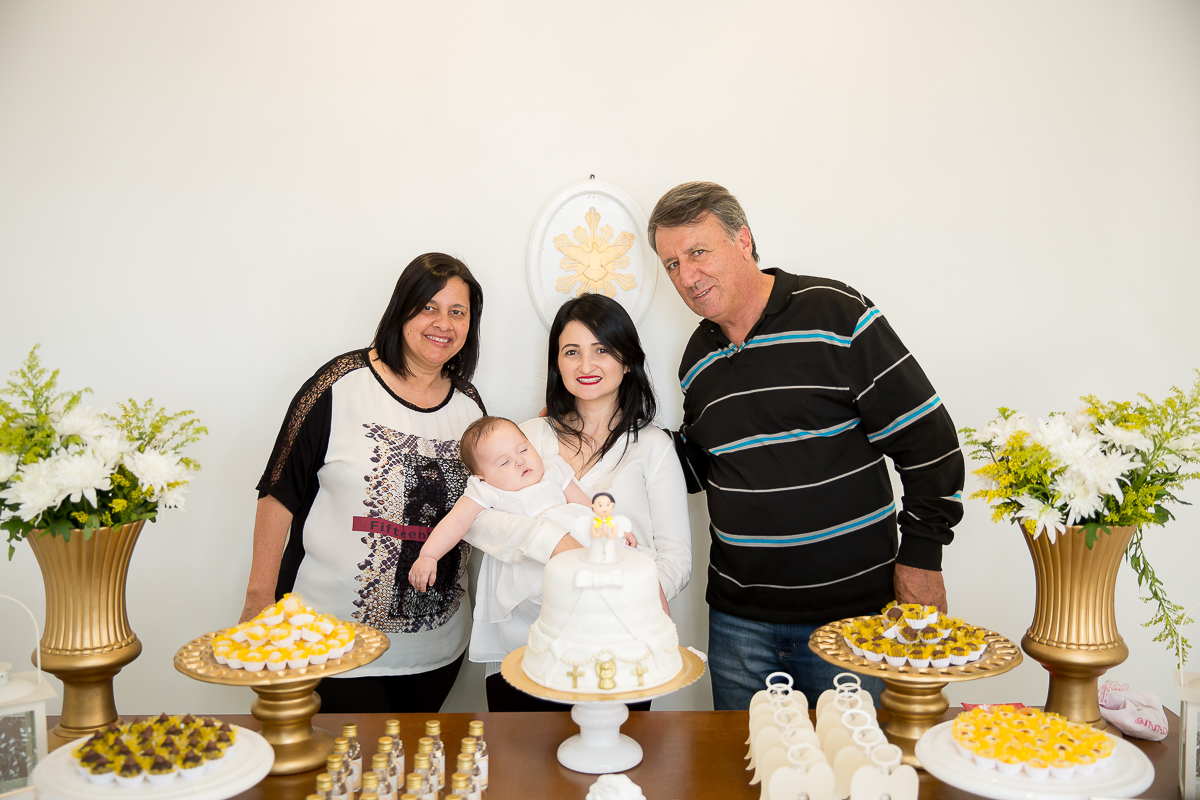 batizado da pequena Yanne foi realizado em na Igreja Nossa Senhora de Fatima