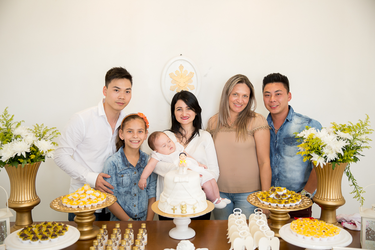 batizado da pequena Yanne foi realizado em na Igreja Nossa Senhora de Fatima