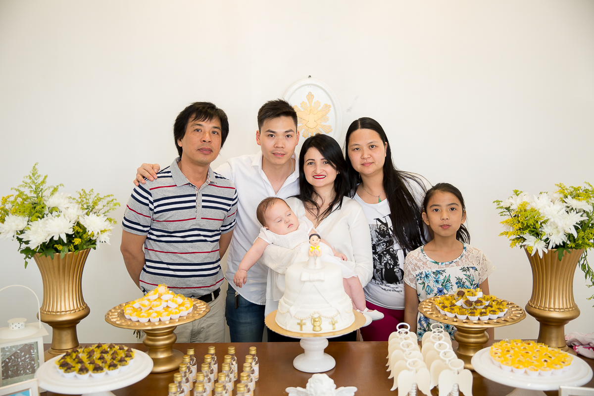 batizado da pequena Yanne foi realizado em na Igreja Nossa Senhora de Fatima