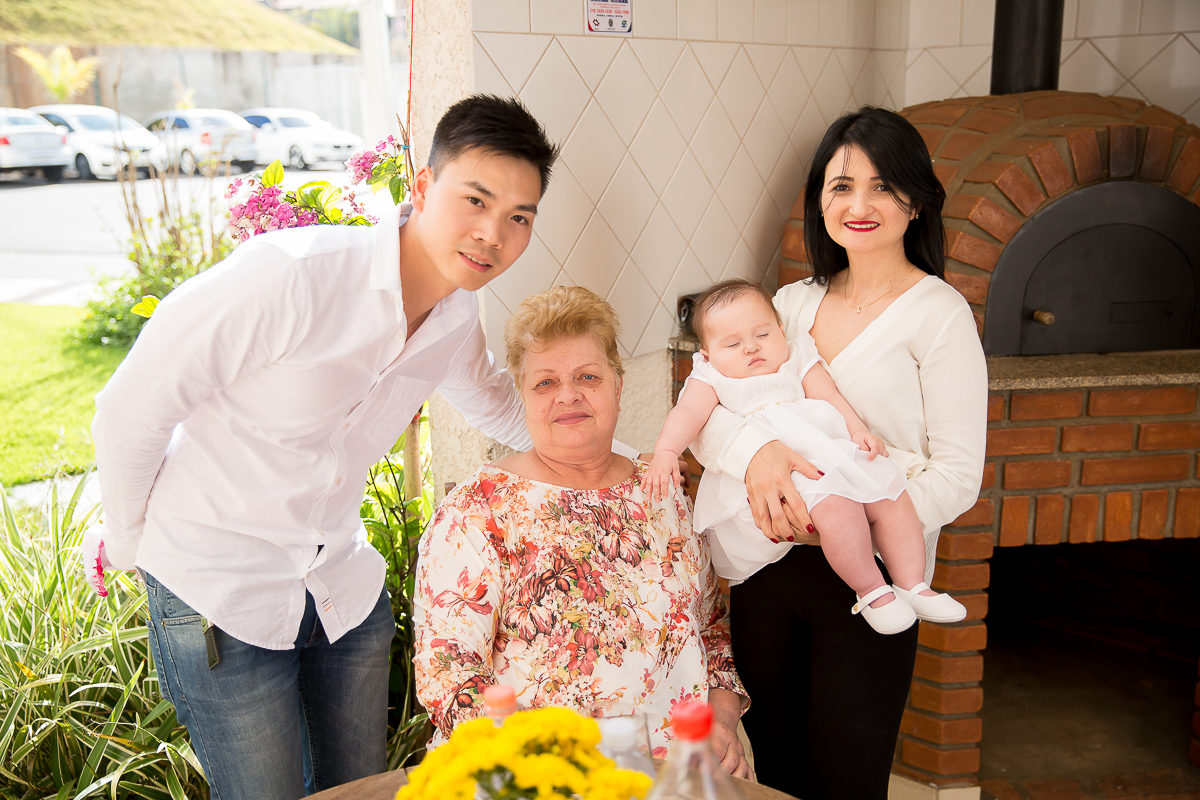 batizado da pequena Yanne foi realizado em na Igreja Nossa Senhora de Fatima