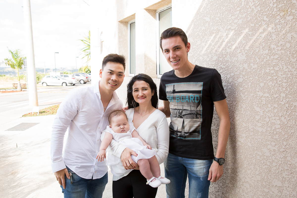 batizado da pequena Yanne foi realizado em na Igreja Nossa Senhora de Fatima
