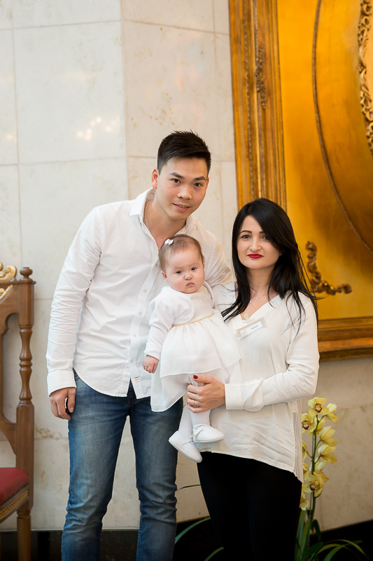 batizado da pequena Yanne foi realizado em na Igreja Nossa Senhora de Fatima