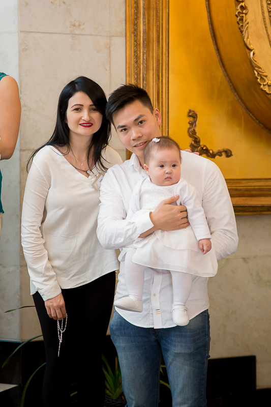 batizado da pequena Yanne foi realizado em na Igreja Nossa Senhora de Fatima