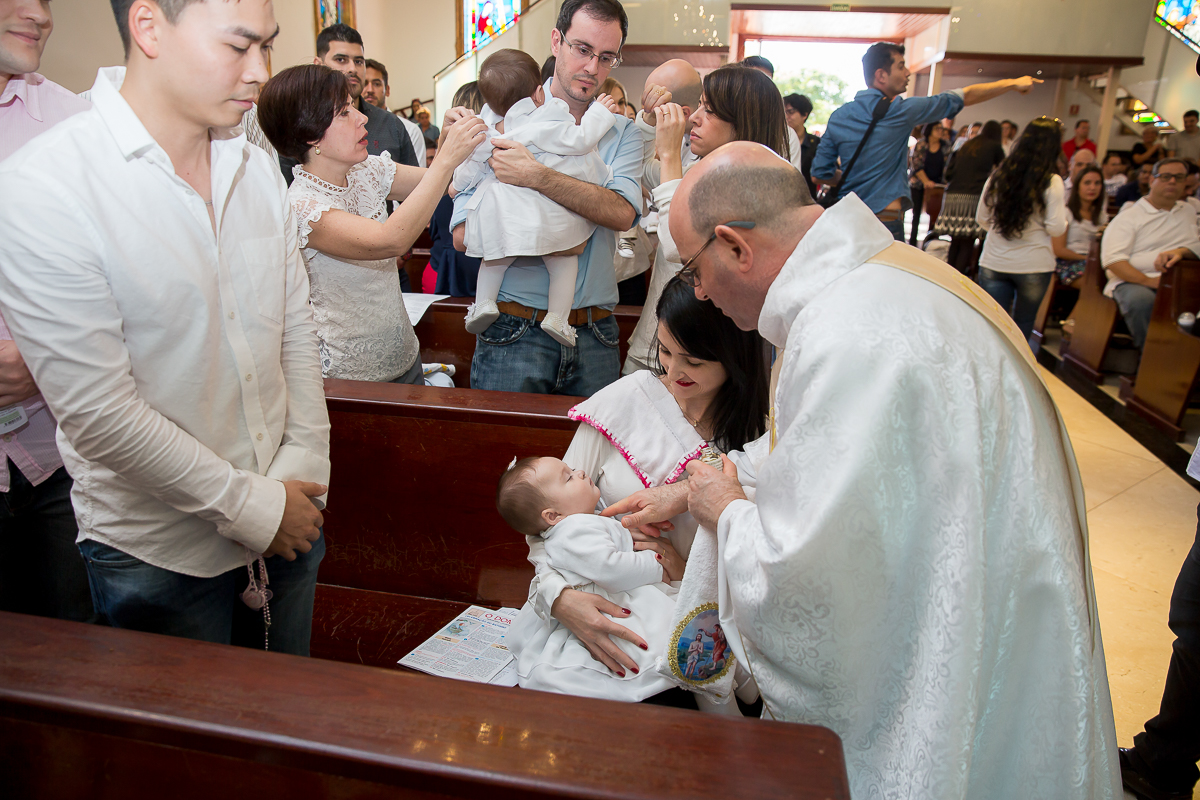 batizado da pequena Yanne foi realizado em na Igreja Nossa Senhora de Fatima