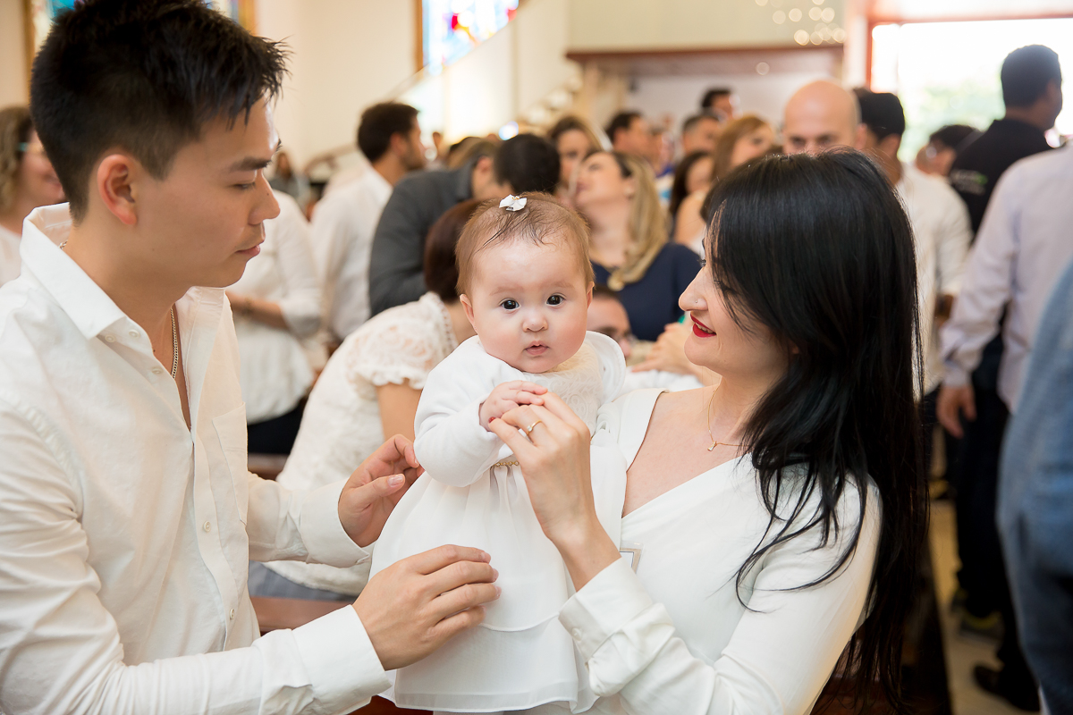 batizado da pequena Yanne foi realizado em na Igreja Nossa Senhora de Fatima