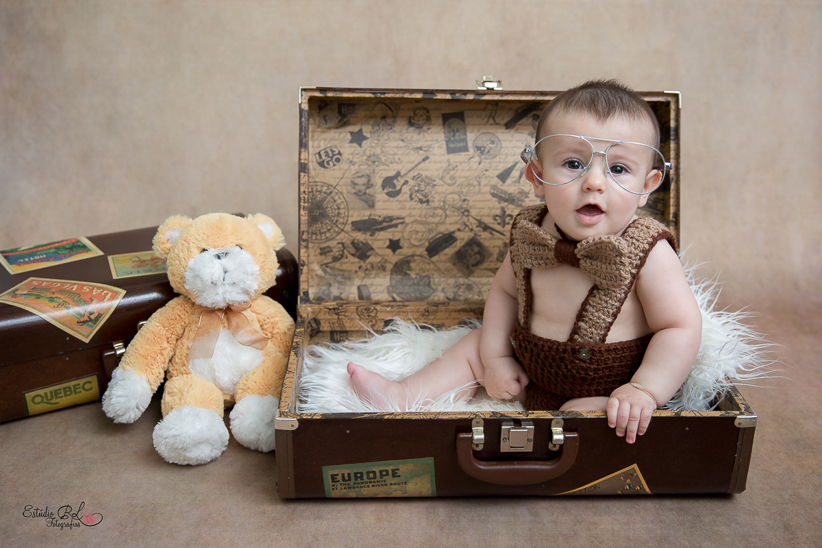 Acompanhamento Arthur 6 meses tema viajem