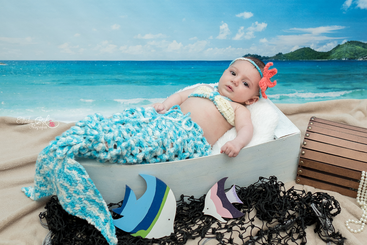 acompanhamento Rafaela 3 meses, pequena sereia  