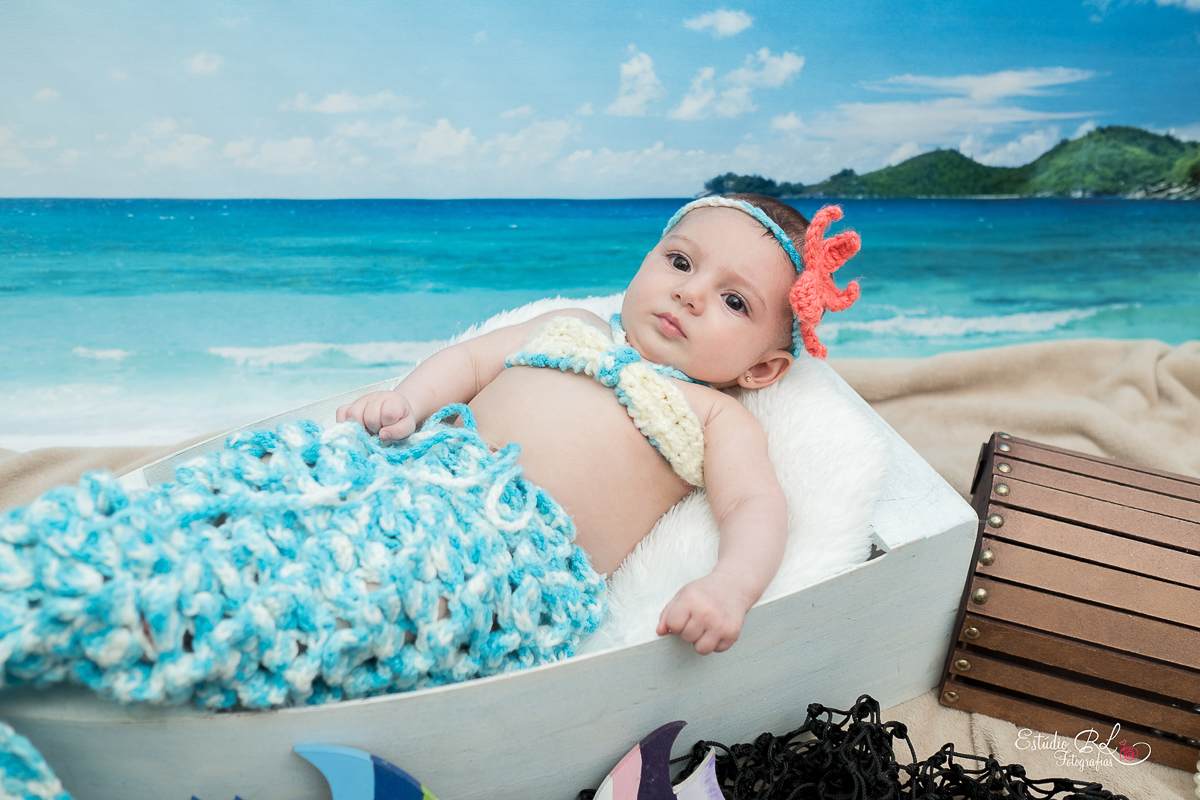 acompanhamento Rafaela 3 meses, pequena sereia  