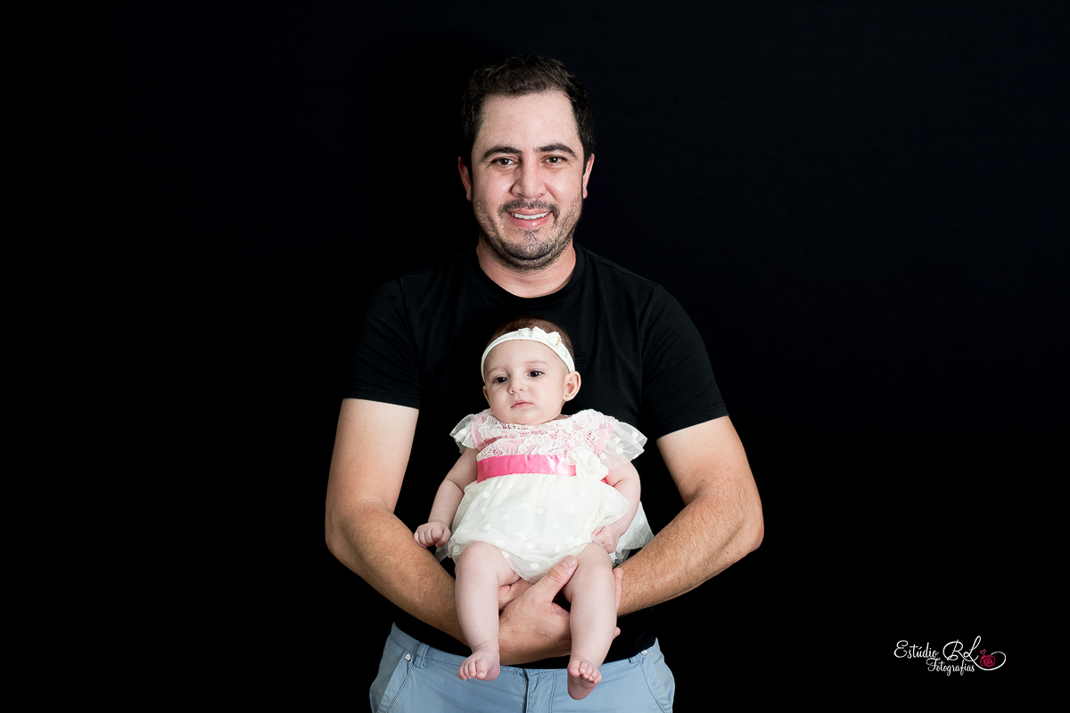 acompanhamento Rafaela 3 meses, com o papai