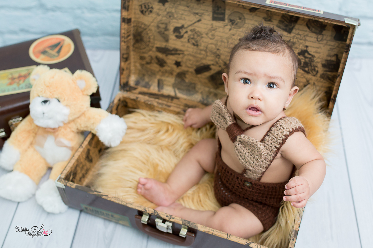 Coisa linda esse Vicente gente, essa foi a sessão de 6 meses, Vicente esta a cada sessão mais esperto! <3 <3