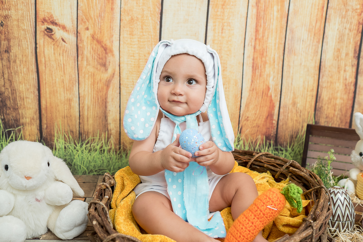 O Guilherme é um bebe encantador, na sua sessão de 9 meses aproveitamos para fazer a sessão de pascoa.

Impossível não se encantar com esse mocinho lindo!!