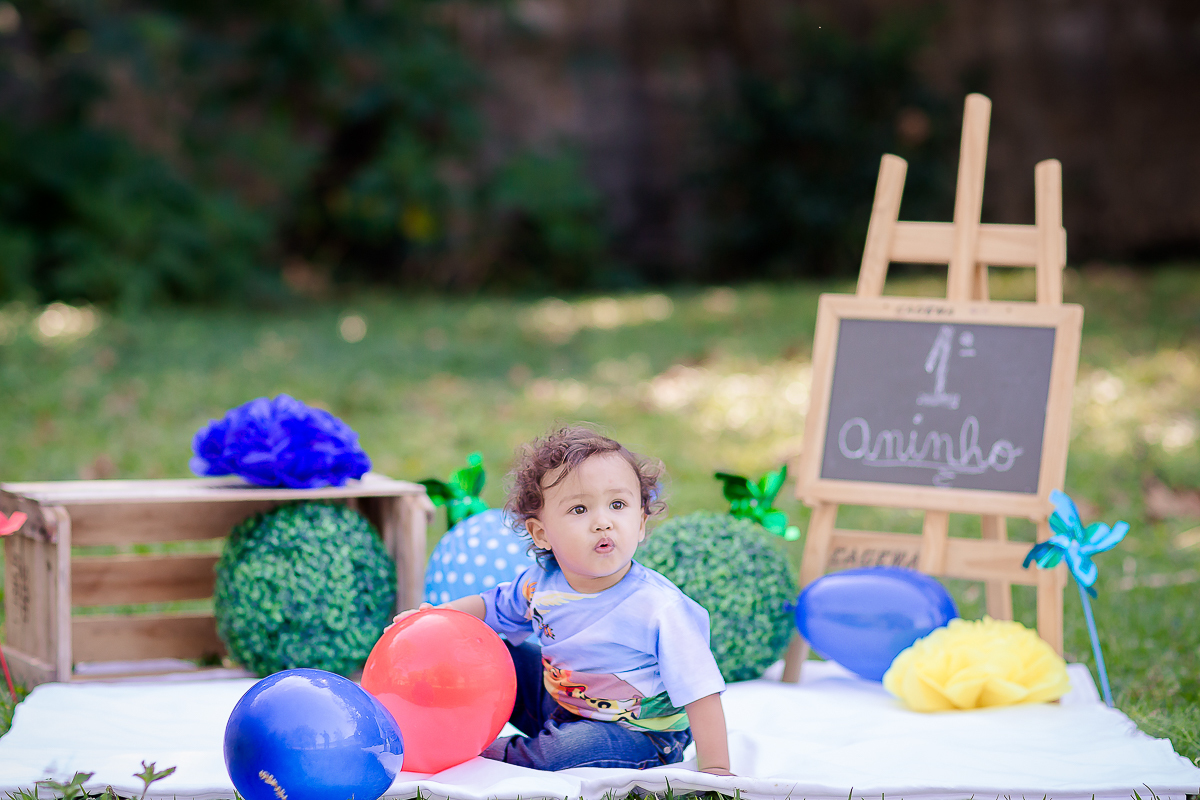 Depois de um ano conosco chegou ao fim o acompanhamento do Vicente e nada melhor para comemorar o 1º aninho com muita bagunça e um bolo

O Vi é menininho muito esperto...e essa cabeça cheia de cachinhos?? <3 <3 