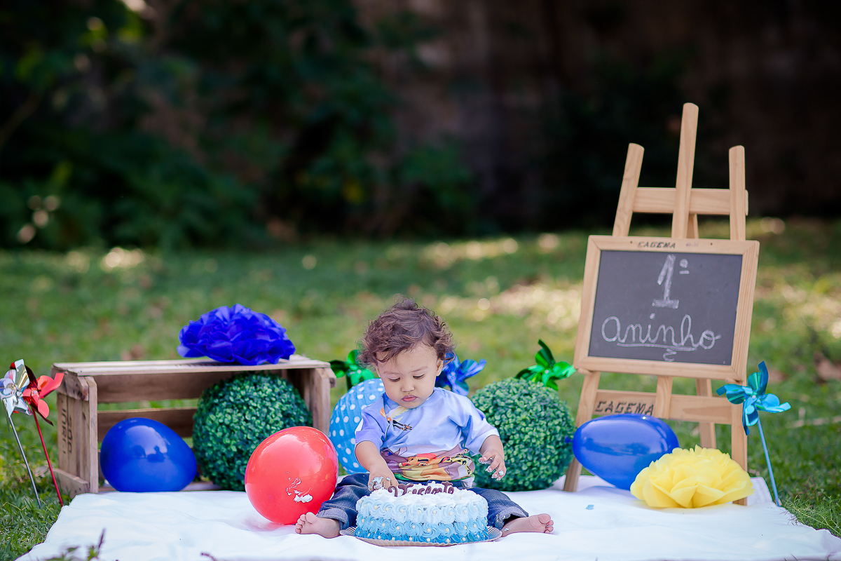 Depois de um ano conosco chegou ao fim o acompanhamento do Vicente e nada melhor para comemorar o 1º aninho com muita bagunça e um bolo

O Vi é menininho muito esperto...e essa cabeça cheia de cachinhos?? <3 <3 