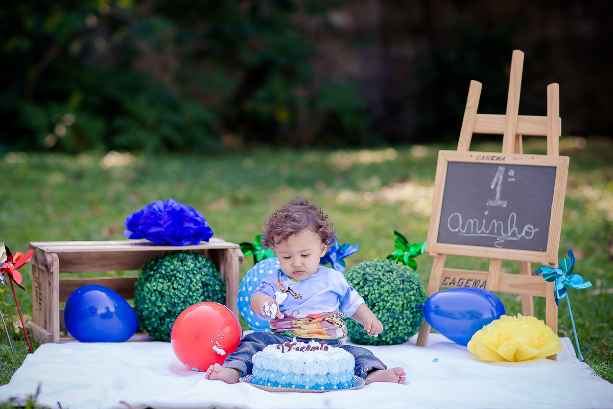 Depois de um ano conosco chegou ao fim o acompanhamento do Vicente e nada melhor para comemorar o 1º aninho com muita bagunça e um bolo

O Vi é menininho muito esperto...e essa cabeça cheia de cachinhos?? <3 <3 