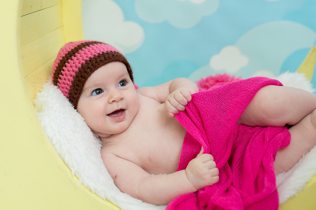 Beatriz 3 meses de puro encanto e alegria!! 