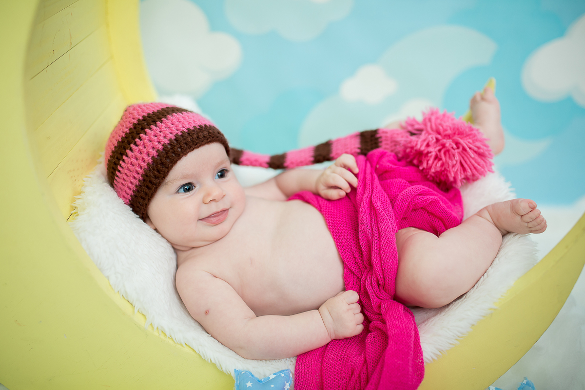 Beatriz 3 meses de puro encanto e alegria!! 