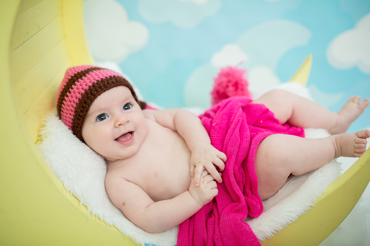 Beatriz 3 meses de puro encanto e alegria!! 