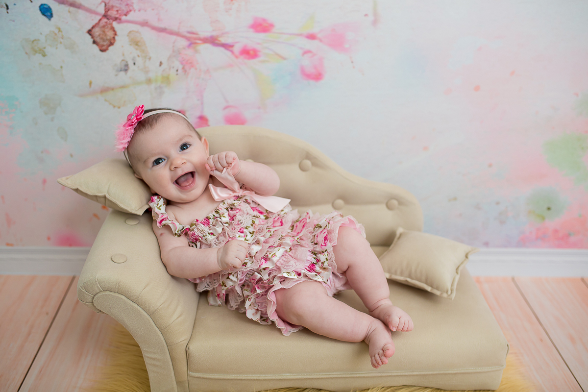 Beatriz 3 meses de puro encanto e alegria!! 