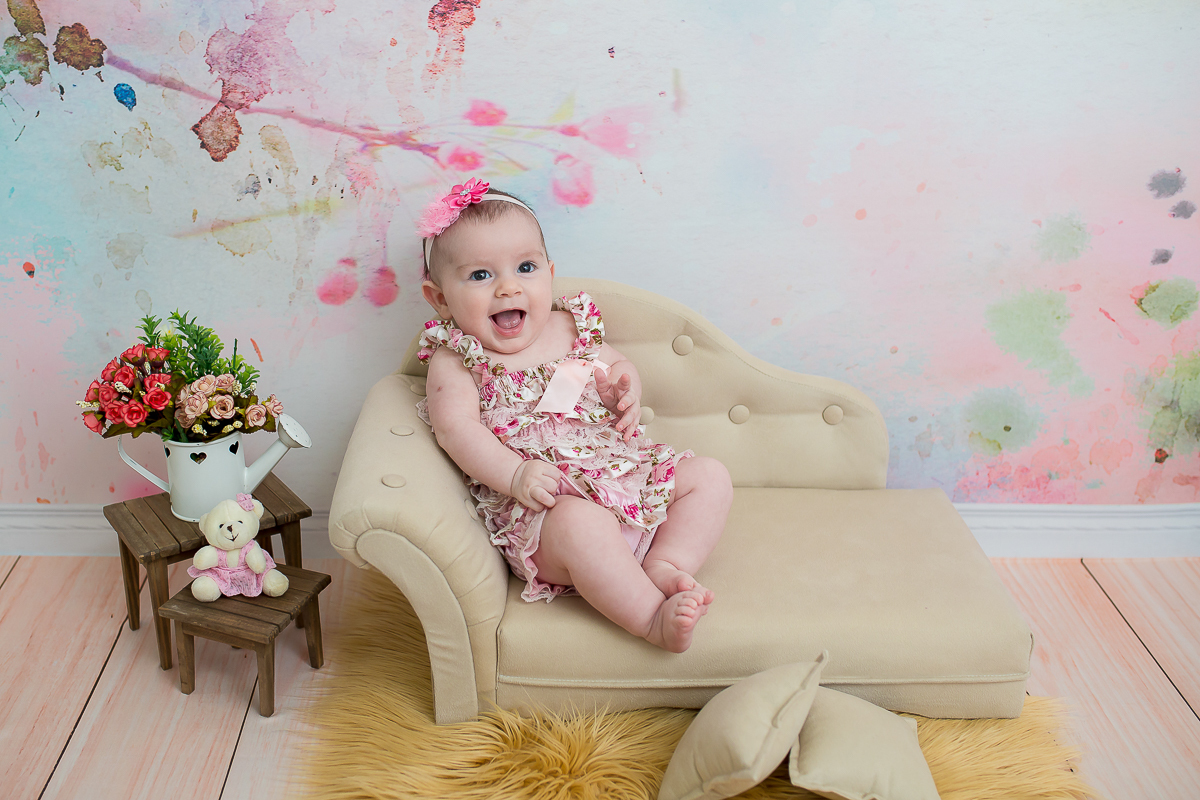 Beatriz 3 meses de puro encanto e alegria!! 