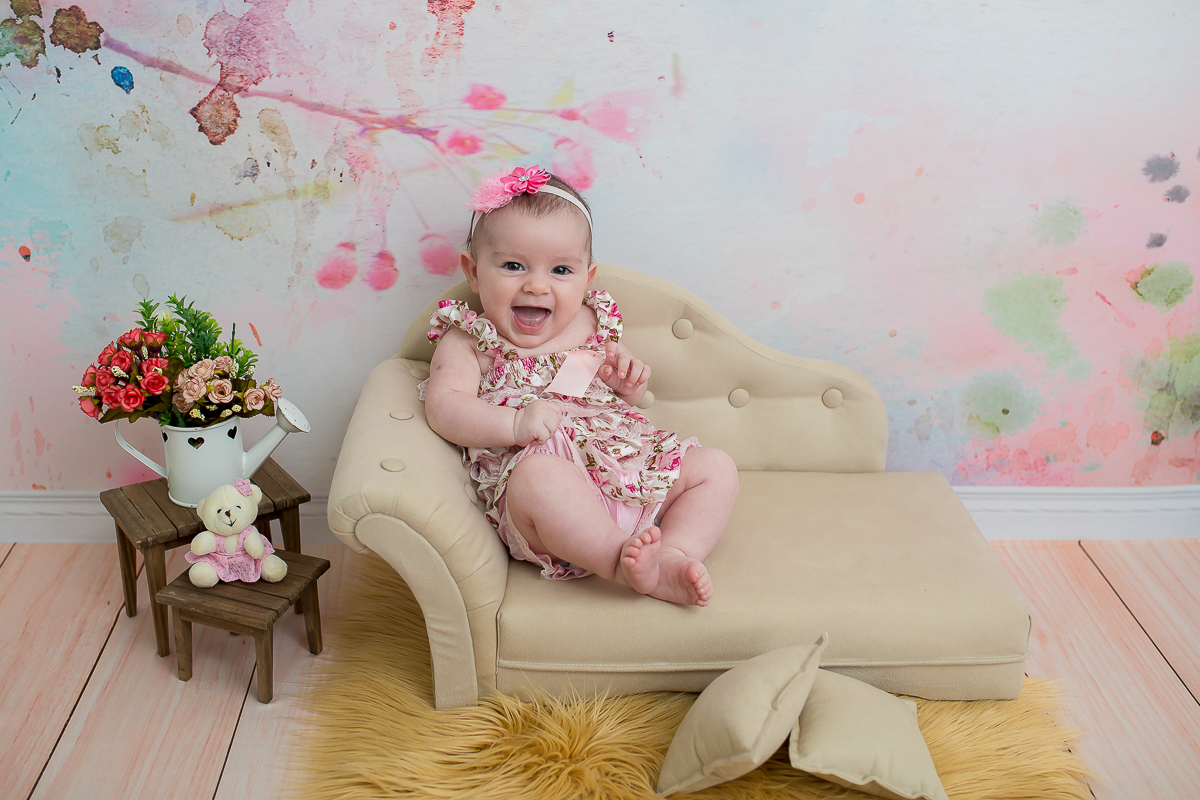 Beatriz 3 meses de puro encanto e alegria!! 