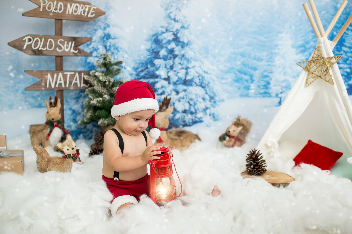 Ensaio 9 meses Murilo em clima de natal com a Família e muitos e Sorrisos.