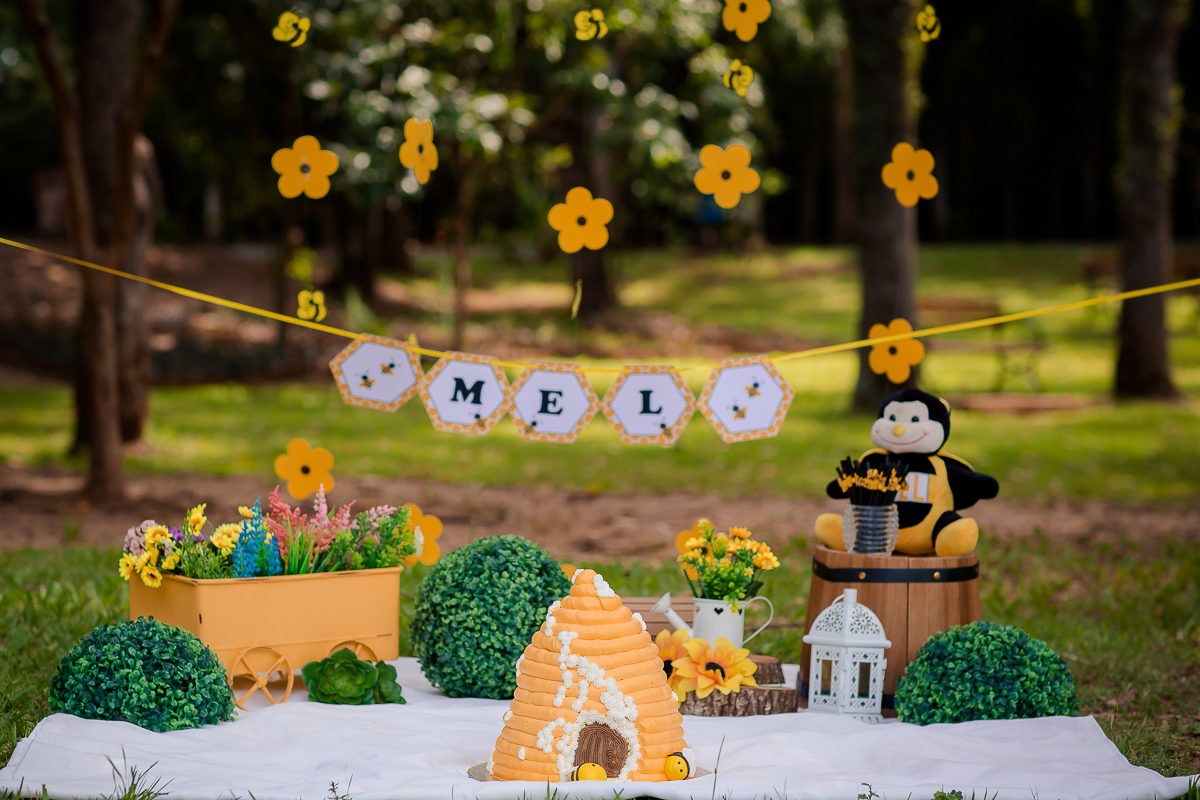Muitos sorrisos e muita gostosura, A doce Mel se divertiu e se lambuzou com seu Papai e sua Mamãe, que família linda!