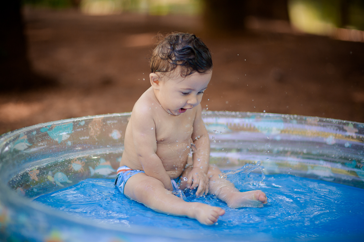 Muitos sorrisos, muita bagunça e só diversão.. 

O Pequeno Pietro aproveitou o máximo que podia na Piscina e nos brinquedos com o Papai e a Mamãe comemorando seus 9 meses!