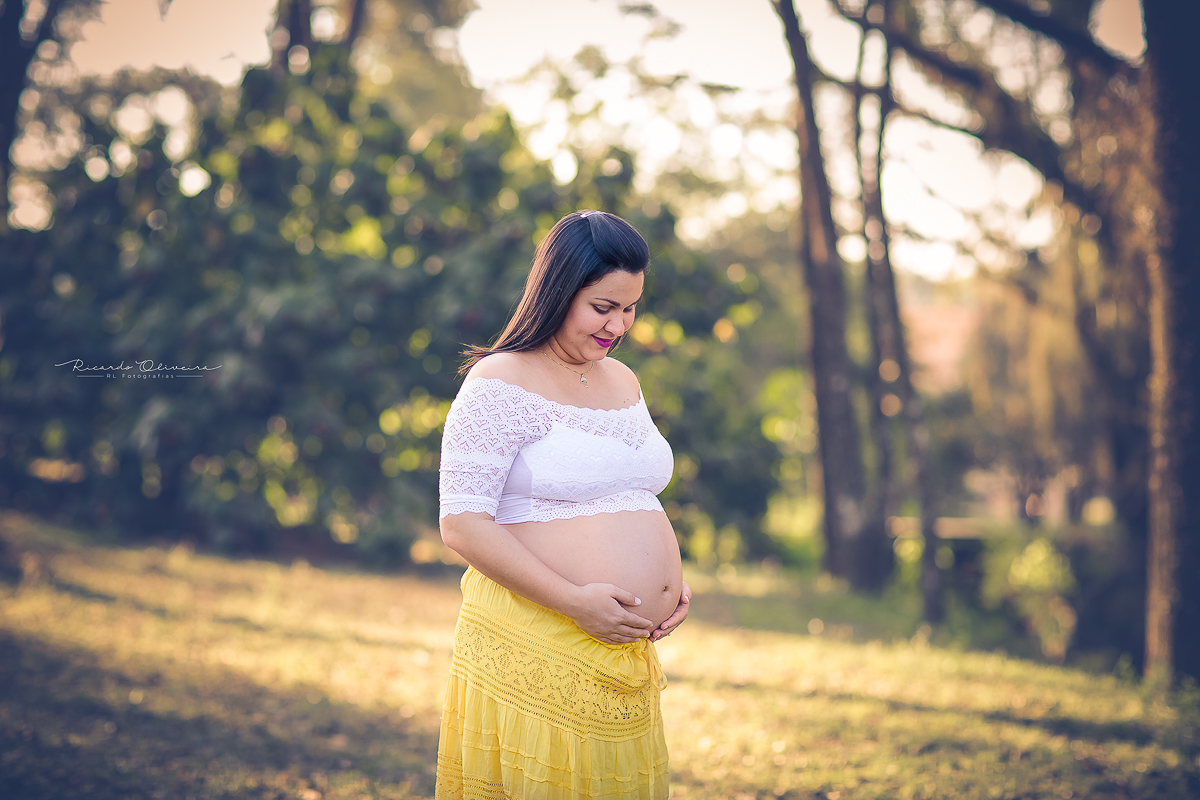A mamãe ansiosa para a chegada do Davi Lucas