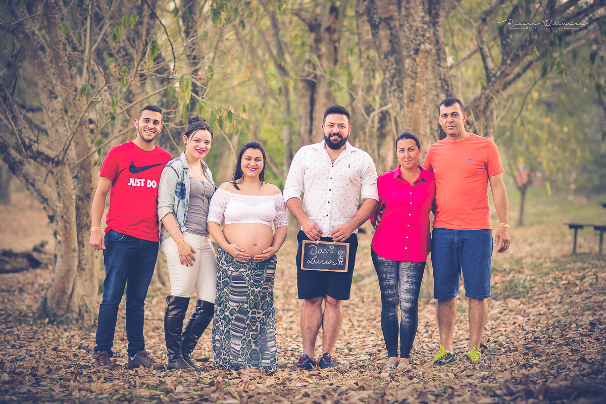 Foto com toda a Familia da gestante